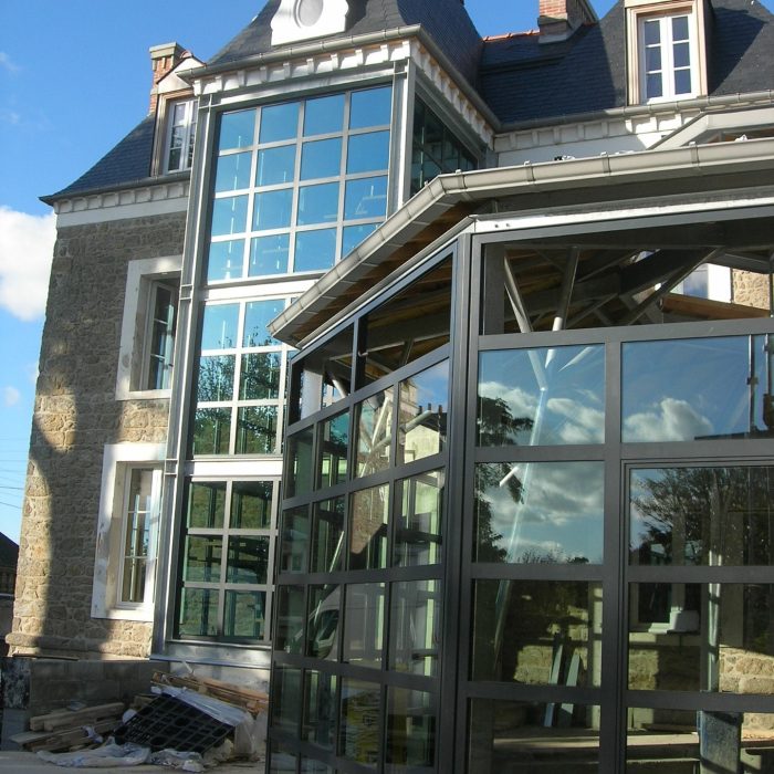 extension réalisée sur une maison malouine