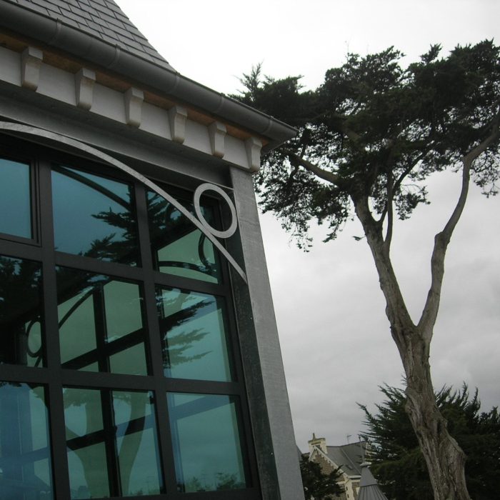 extension d'une maison à saint malo avec verrière